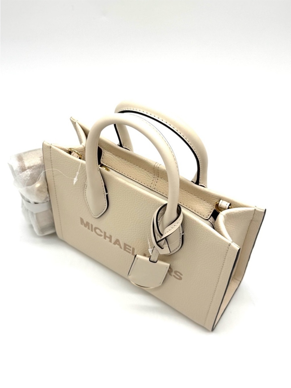 Michael Kors Mirella Small Shopper TZ Xbody Bag Light Cream - Picture 6 of 9